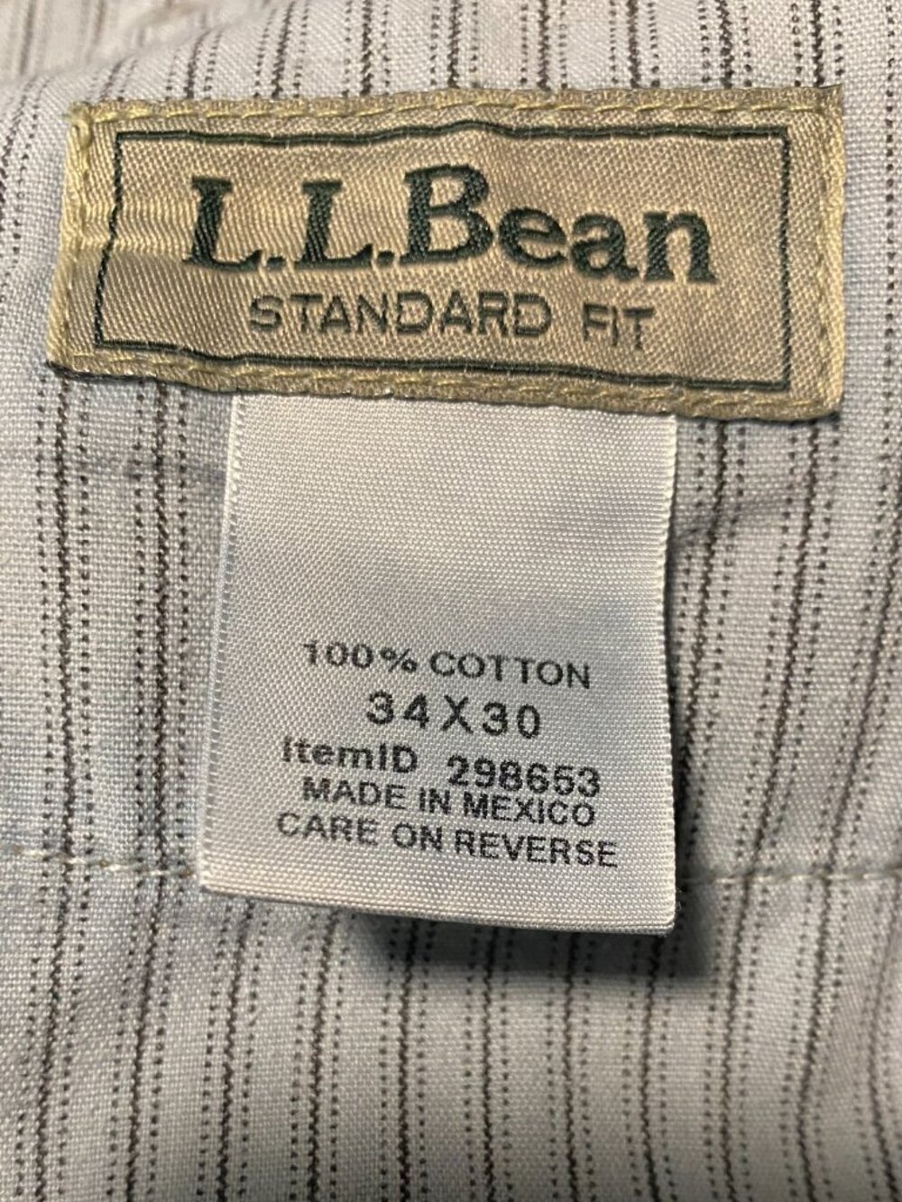 L.L. Bean Jeans Men's 34x30 Blue Standard Fit 1912 Denim Straight Leg Casual - Picture 3 of 6